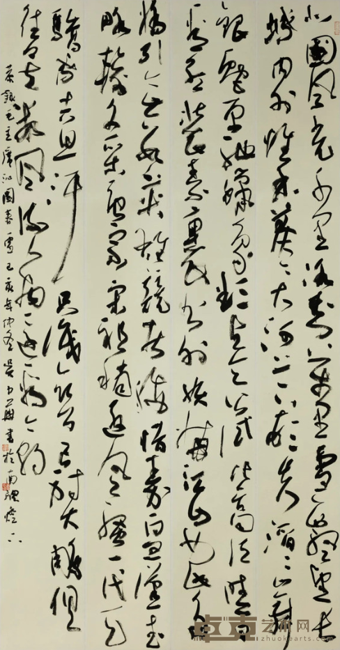 《毛泽东 沁园春·雪》 吴中华 180×95cm 2019年