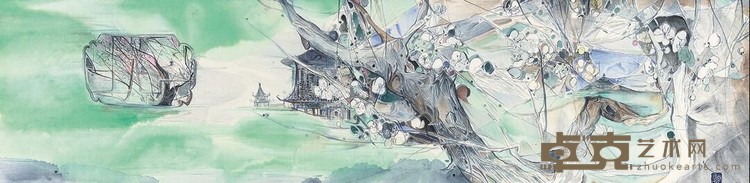 《梅花山逸之一》 赵怡文 35×138cm 2018年 纸本