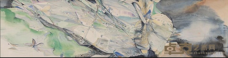 《煌梦谜界之一》 赵怡文 35×138cm 2019年 纸本
