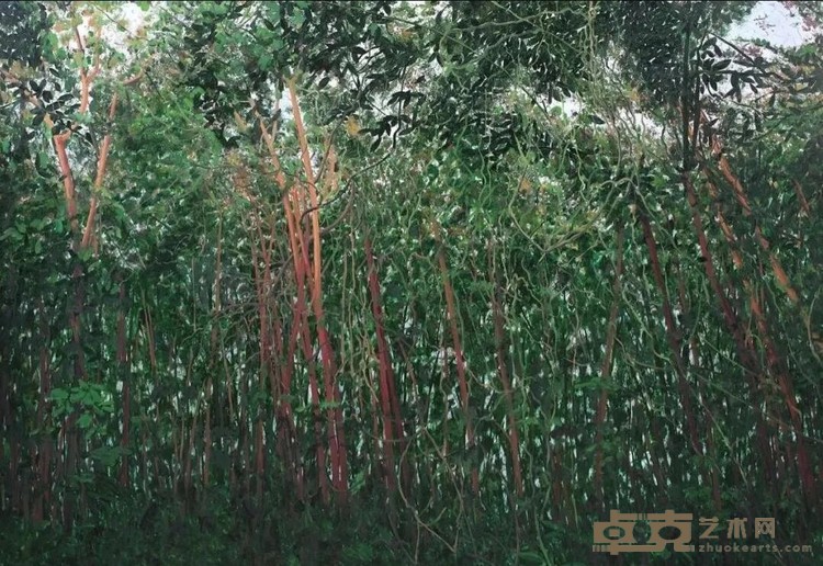 密林幽静 刘仁仙 200 x 288 cm 2017 布面油画
