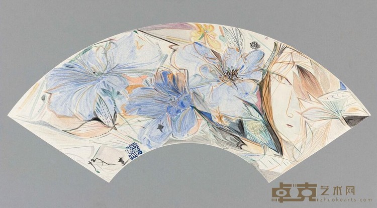 《花悸》 赵怡文 27×48cm 2020年 纸本