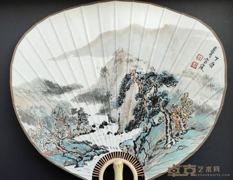 《夏月》 马宝霞 2018年 扇面