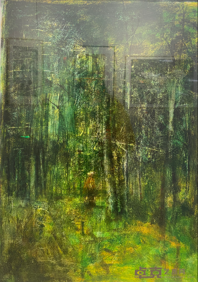 《曲径通幽》 刘磊霞 湖南怀化学院 73x52cm 纸本醇酸树脂