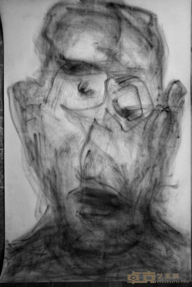 《柏林印象-1》 樊晖 109x70cm 2004年 德国绘画纸&综合材料