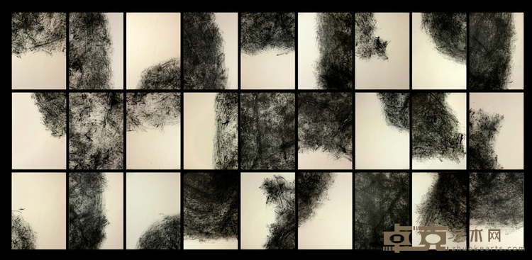 柏林“内墙”作品-3个头像拆解和重新组合 樊晖 700x350cm