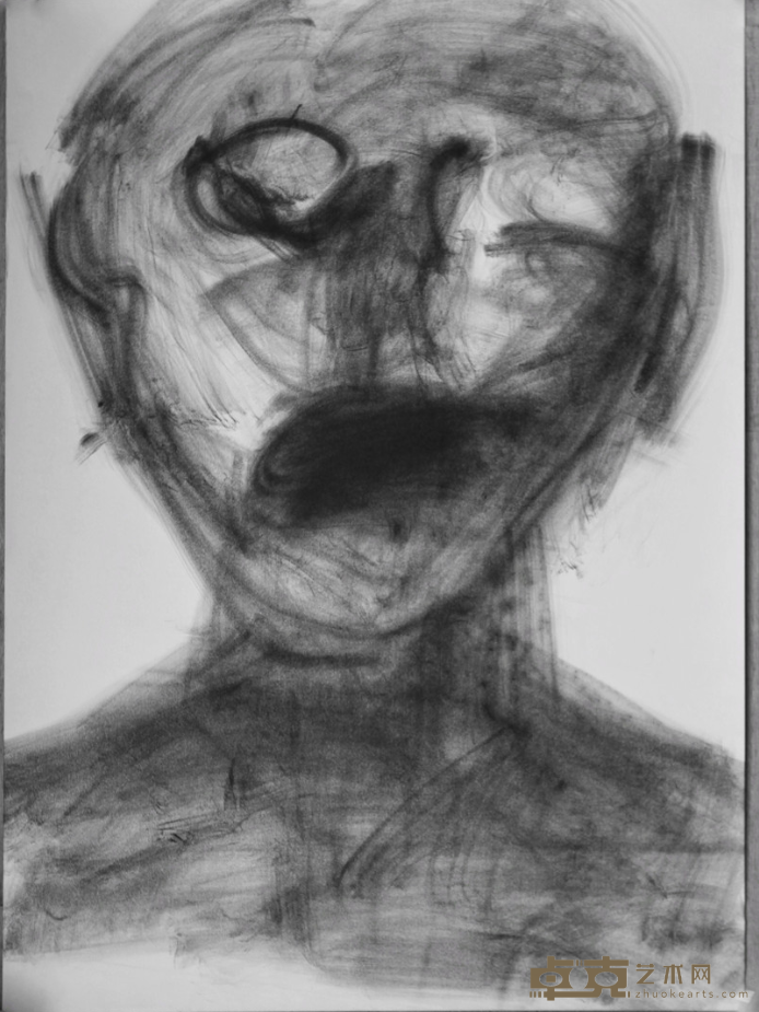 《柏林印象-2》 樊晖 100x700cm 2003年 德国绘画纸&综合材料