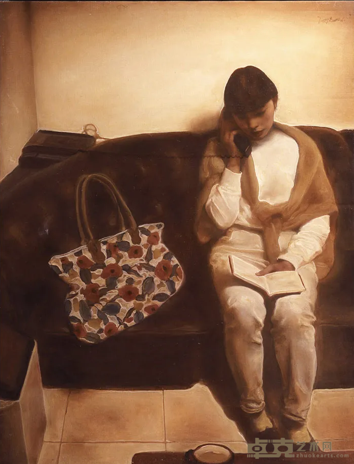 《长鸣音》 庞茂琨 115.5x89cm 1994年 布面油画