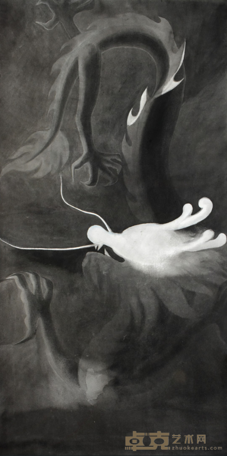 《龙》 蔡海标 136x68cm 2019年 宣纸水墨