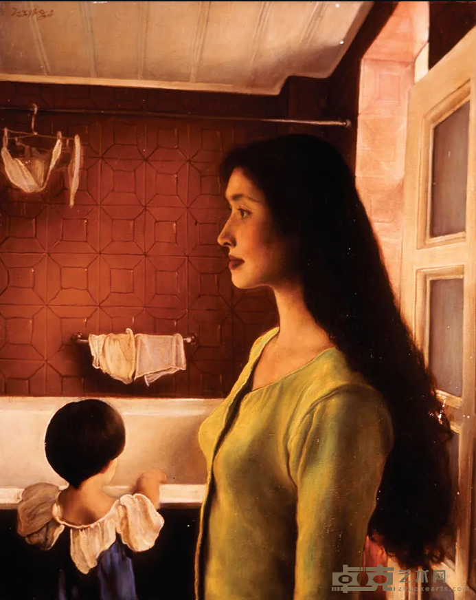 《初夏》 庞茂琨 92x73cm 1996年 布面油画