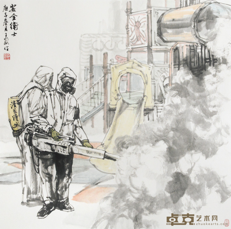 安全卫士 王巍 68×68cm