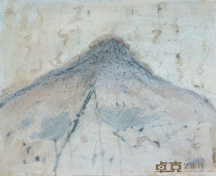 《一座山》 邓珊珊 50x40cm 2017年 综合材料