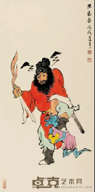 除鬼图 曹金华 68x34cm 2019年 宣纸