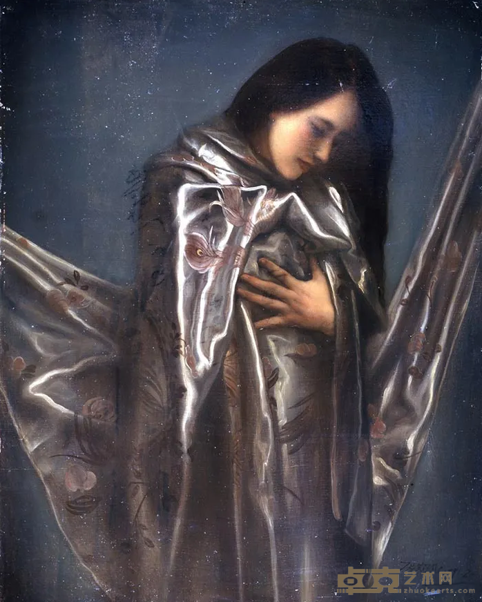 《冥》 庞茂琨 80.5x65cm 1991年 布面油画