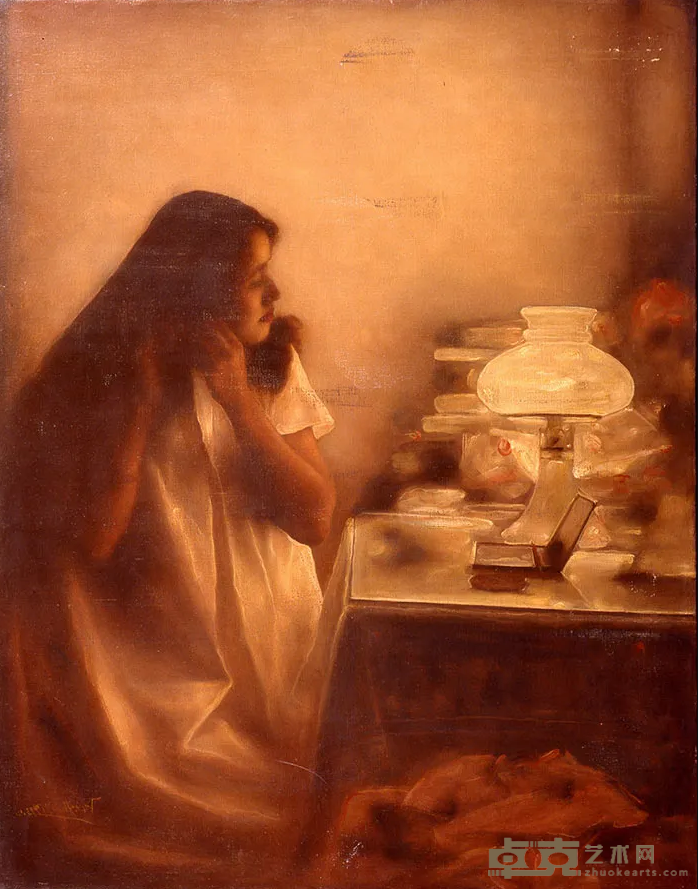 《晨》 庞茂琨 116x90.8cm 1993年 布面油画
