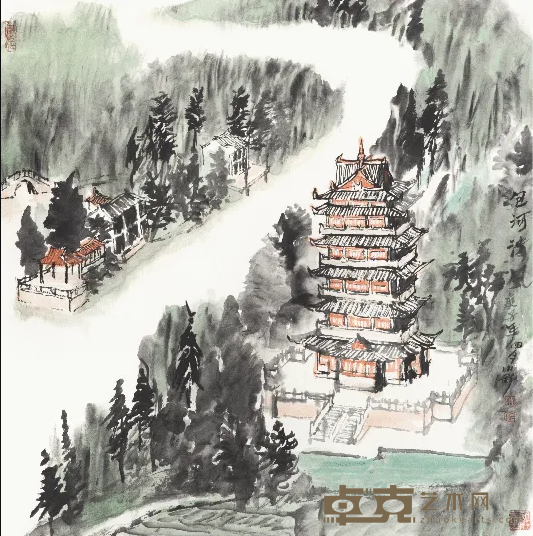 包河清风 张小平 69×69cm