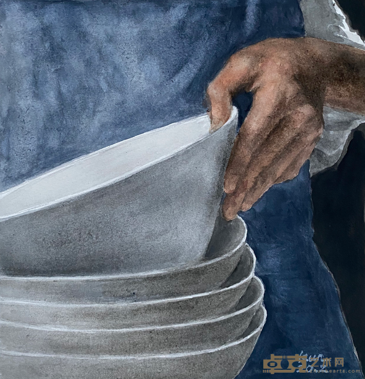 《FIVE》 沈皆坤 35x29cm 2020年 纸本水彩