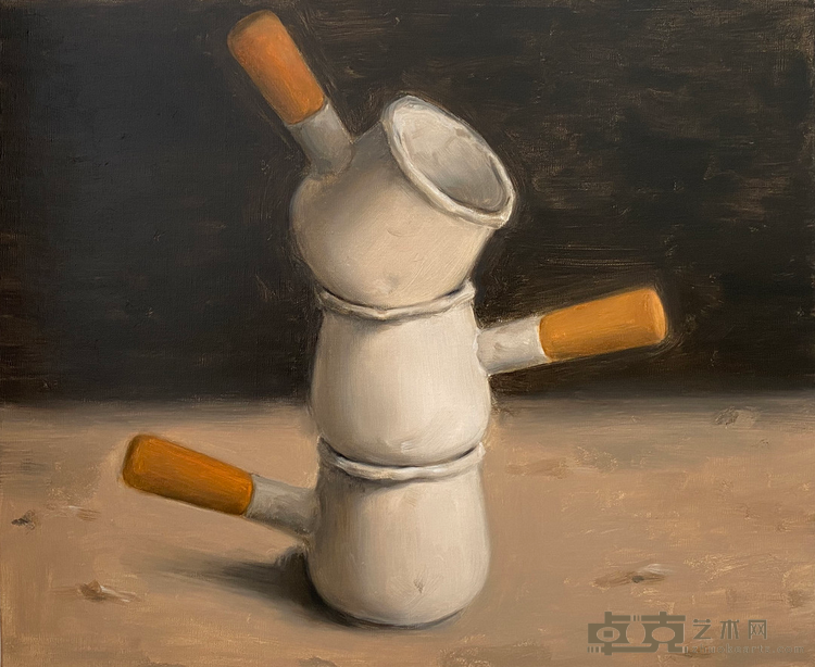 《THREE》 沈皆坤 50x60cm 2019年 布面油画
