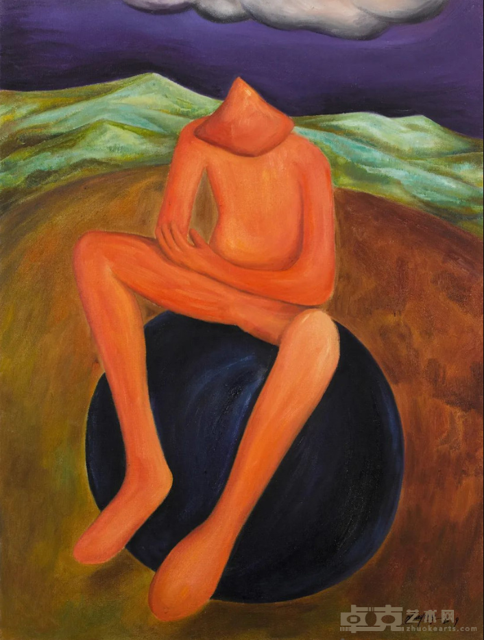 《孤独者》 薛扬 60x80cm 2019年 布上油画