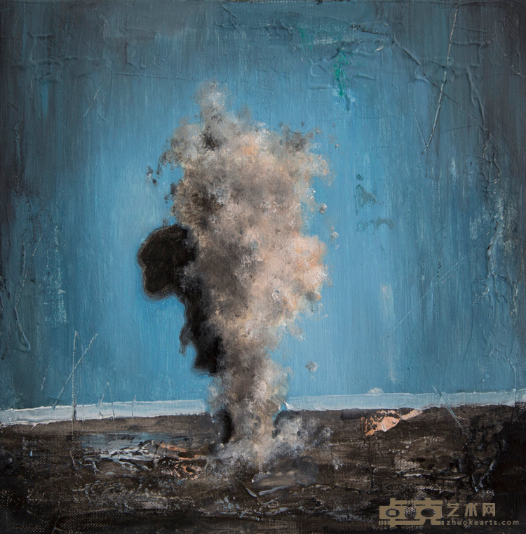 《戈雅的狂想曲》 沈皆坤 30×30cm 2018年 布面油画