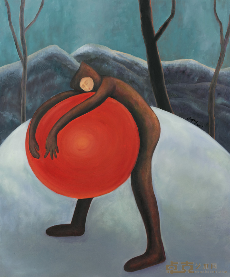 《现实比诗歌还美》 薛扬 100x120cm 2019年 布上油画