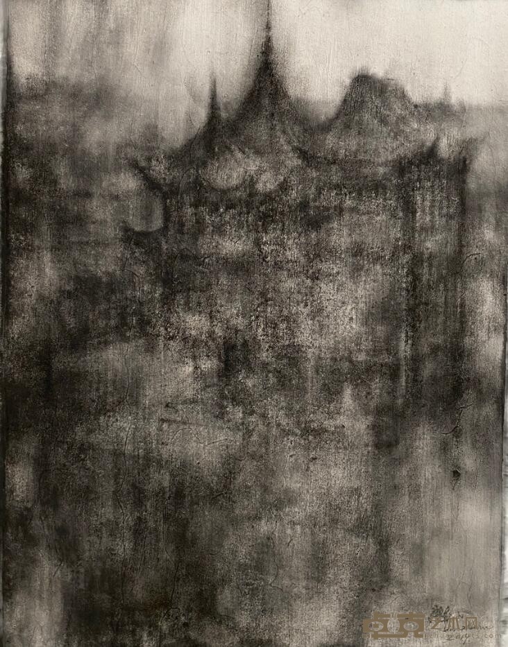 《事城记》系列6 廖真武 150x120cm 2019年 纸本综合材料