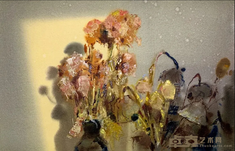 《恋曲2020》 王巍 34x53cm 2020年 纸本水彩