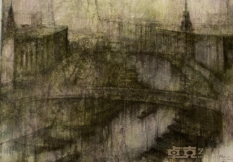 《事城记》系列1 廖真武 150x200cm 2019年 纸本综合材料