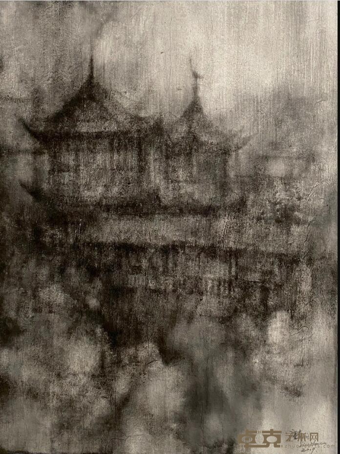 《事城记》系列5 廖真武 150x120cm 2019年 纸本综合材料