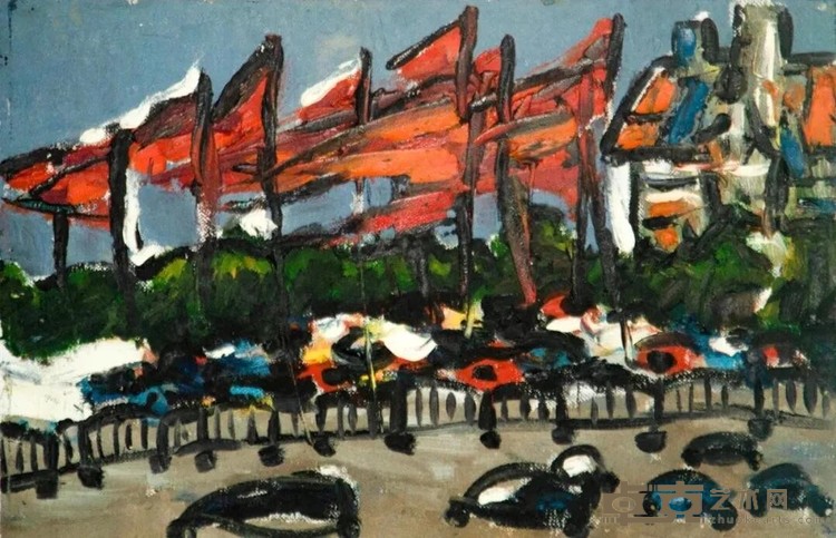 《B15》 贺龙元 60x40cm 2004年 布面油画