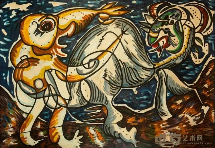 《A2》 贺龙元 200x130cm 2002年 布面油画