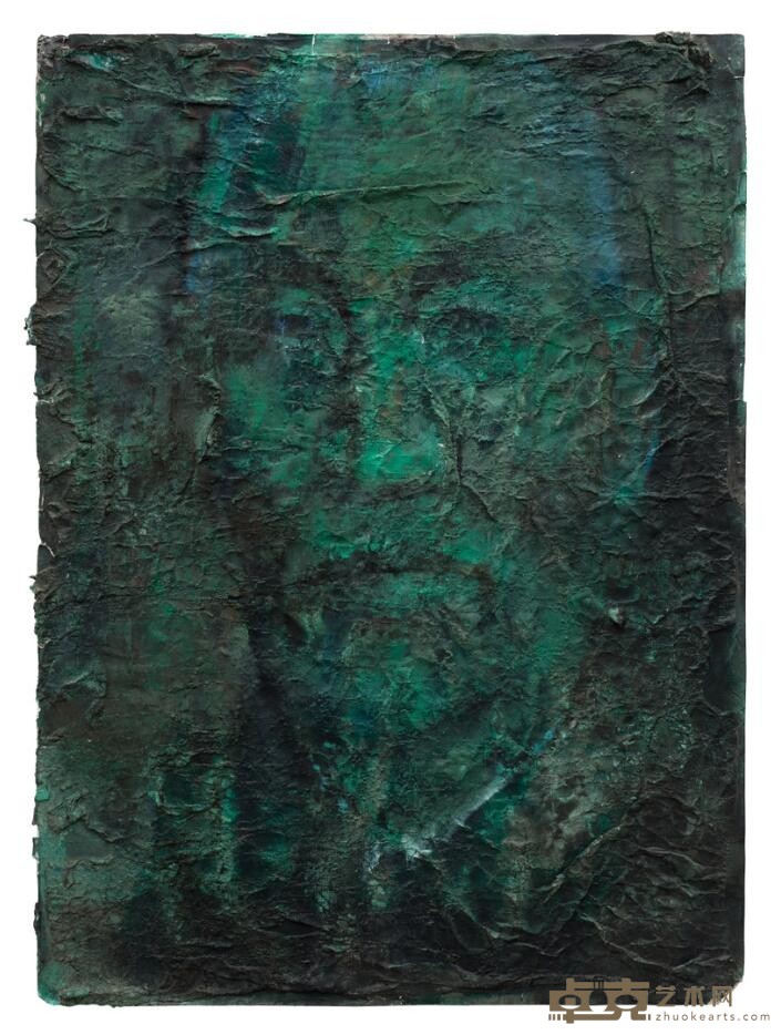 《民人传》系列1 廖真武 110x80cm 2019年 纸本综合材料