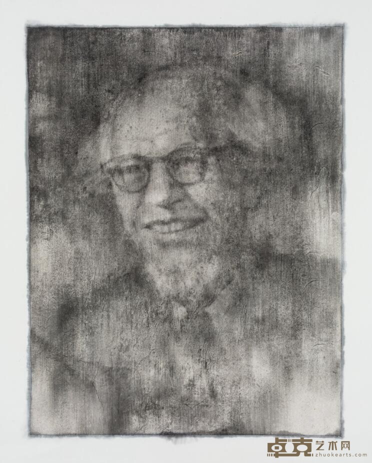 《民人传》系列6 廖真武 150x120cm 2019年 纸本综合材料
