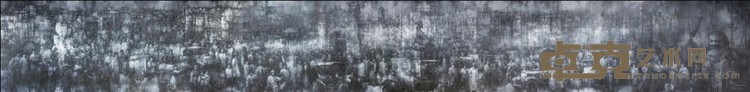 《民国事城图》 廖真武 30x4m 2011-2019年 布面油画