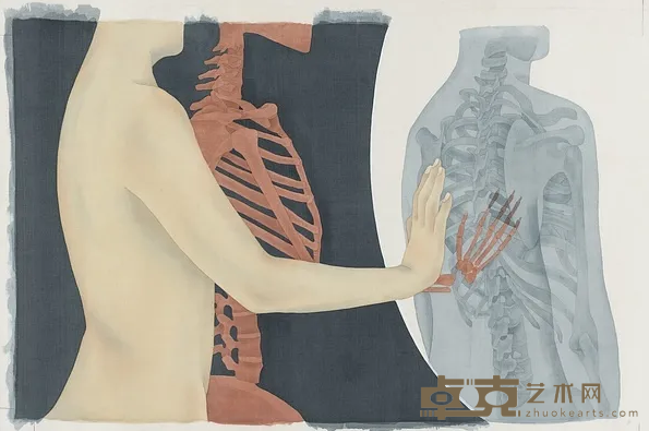 《触碰》 武一杉 64x76cm 2017年