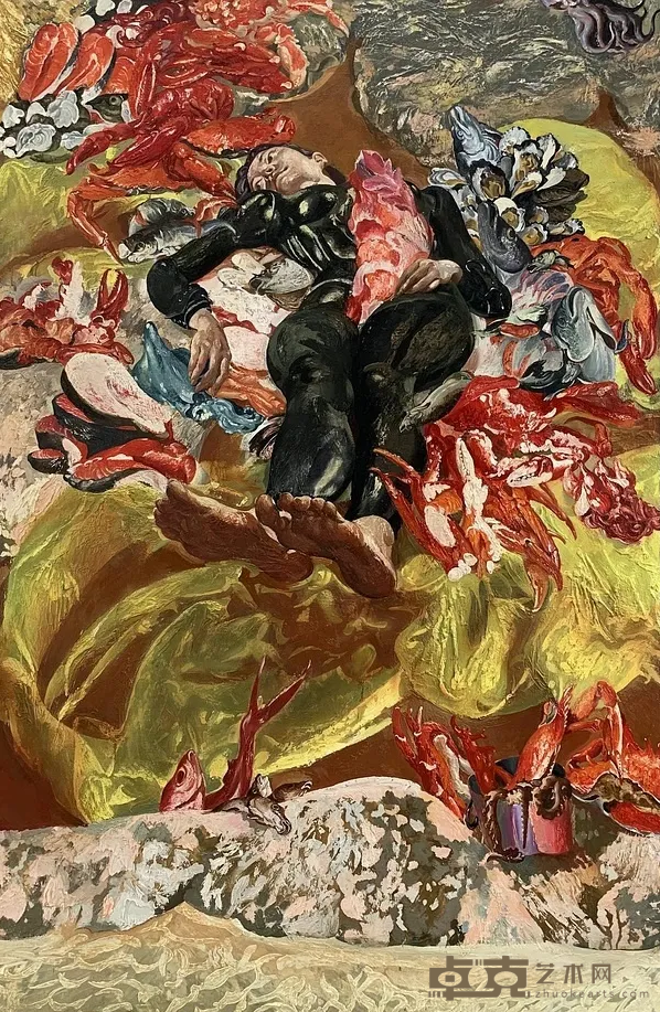 《偶像-海女》 龚辰宇 230×150cm 2020年 布面油画