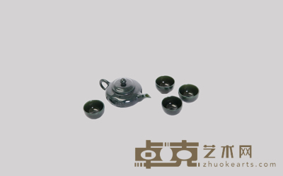 富贵双珍画茶具