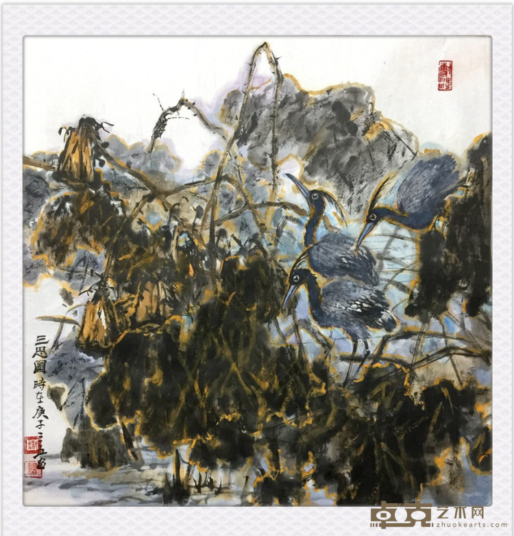 三思图 谢珊瑚 70X70 2020年6月 宣纸