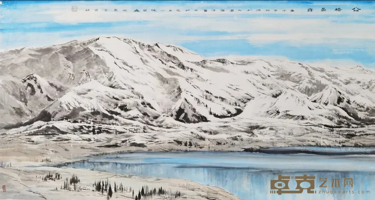 《公格尔峰》 张岩鑫 96x179cm