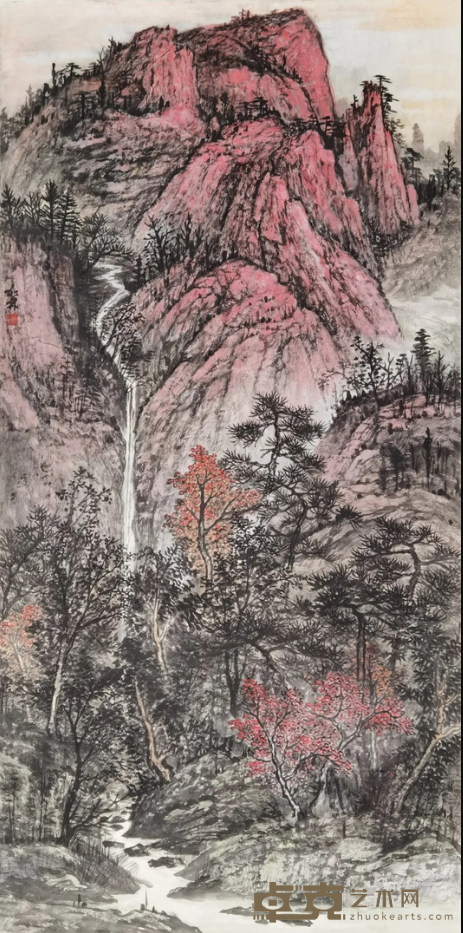 《山高水长》 陈加林 136x68cm