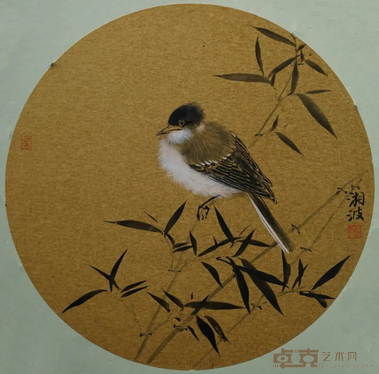 《栖》 陈湘波 直径32cm