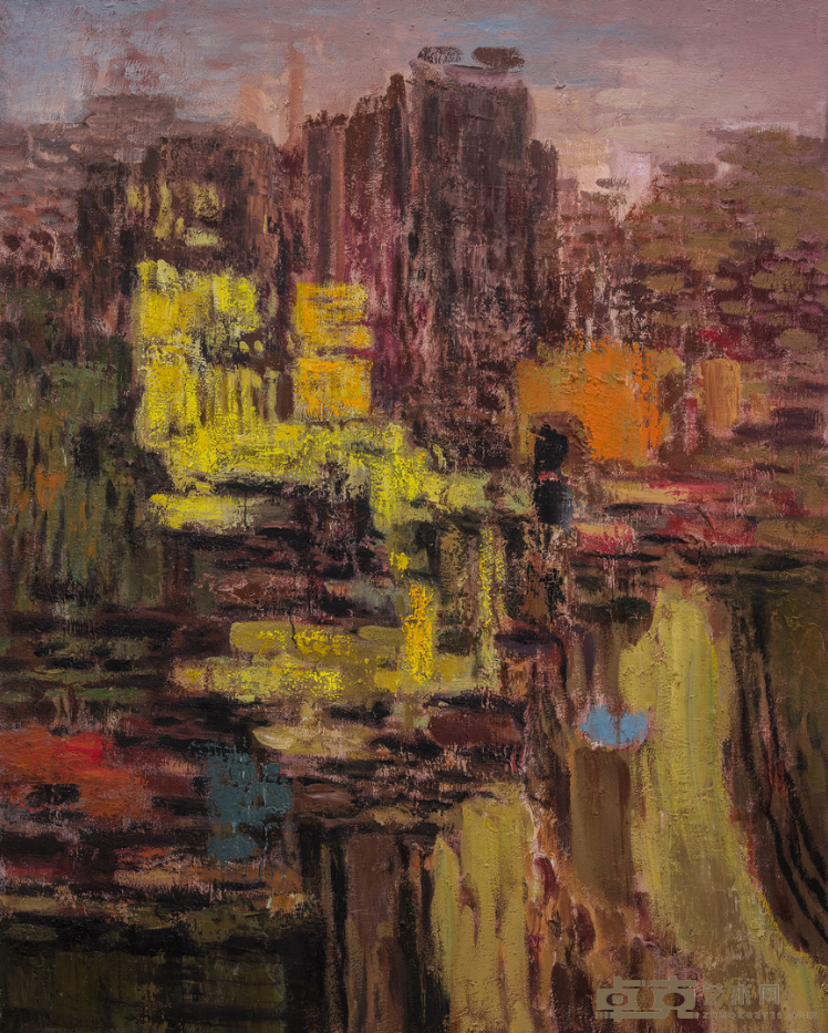 《暖山1号》 吉磊 150x120cm 2019年 布面油画