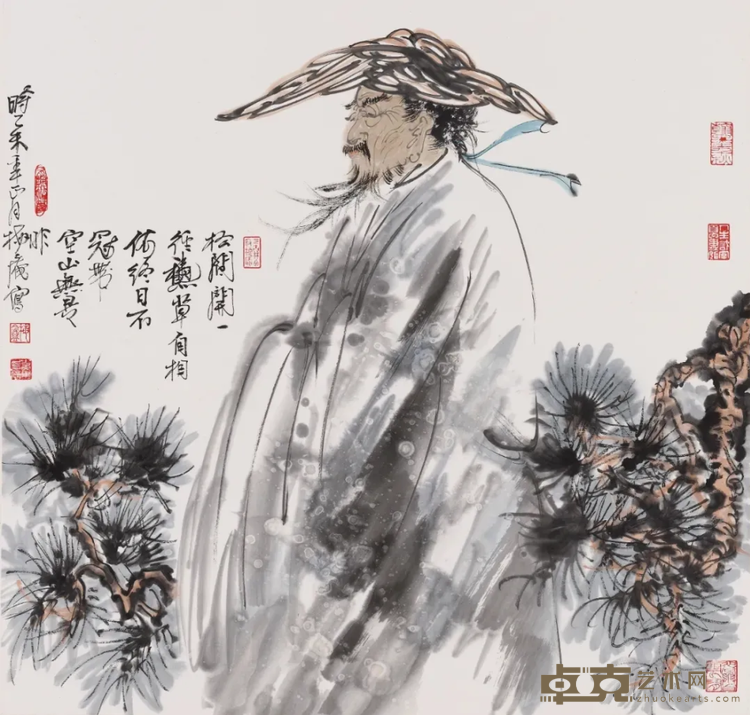《松間開一徑》 史文集 68x69cm
