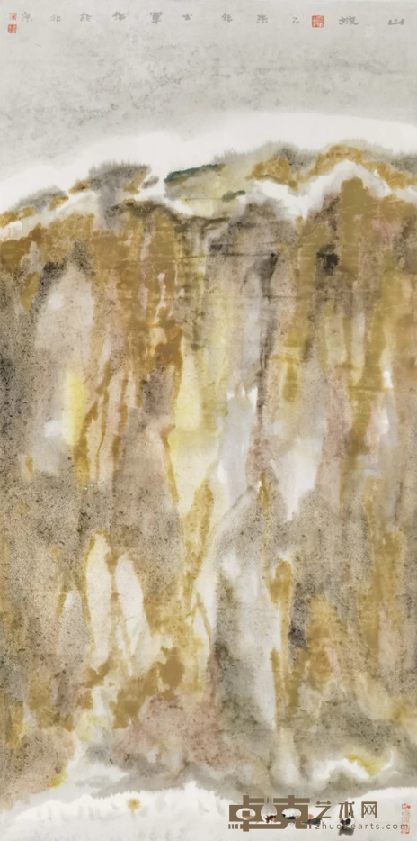 《山坡》 李士军 136x69cm