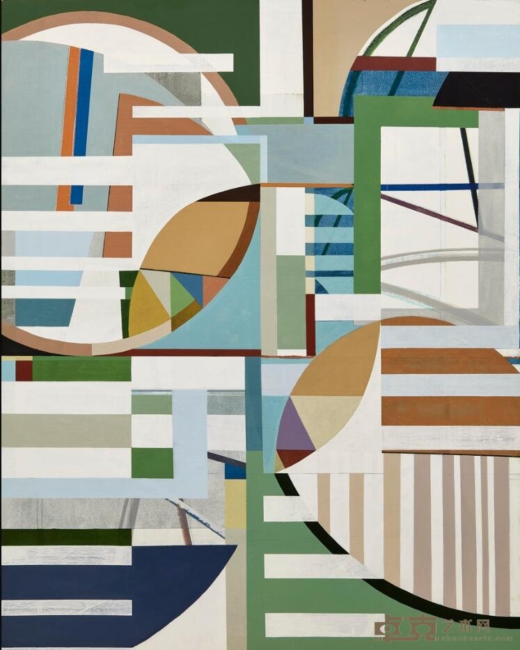 《情绪符号4 》 梁曼琪 200x160 2019年 布面油画