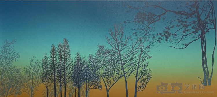《遥望天空的四十种方式申时之二》 汪凌 30x65cm 2020年 纸上综合绘
