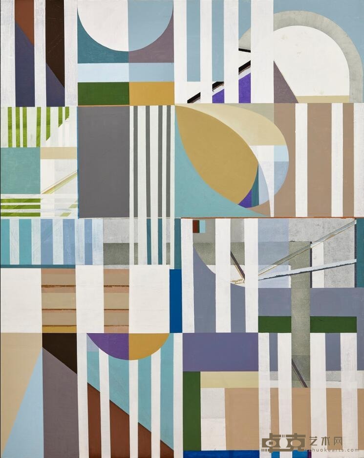 《情绪符号5 》 梁曼琪 200x160cm 2019年 布面油画