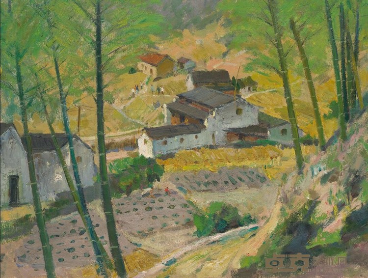 《灵隐边上的小山村》 吕洪仁 1996年