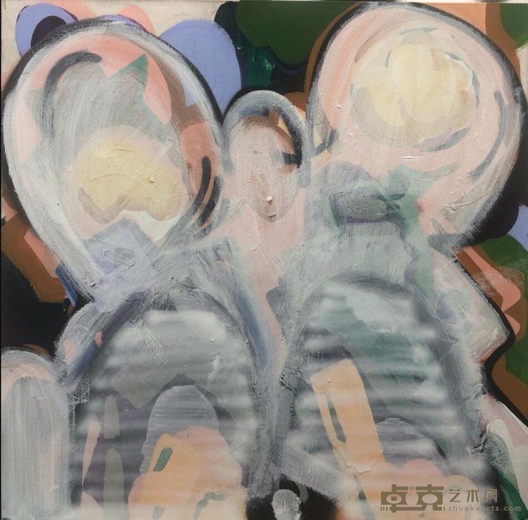 《疯了的兔子》 陈镒晗 100x100cm 2020年 布面丙烯