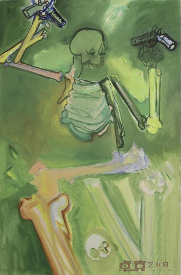 《Born To Play 3# 》 朱湘闽 100x150cm 2019年 布面油画