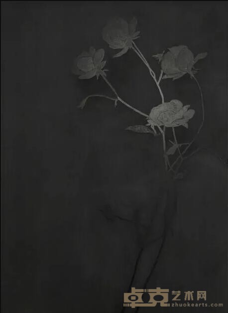 《花间No.4》 李关关 54x75cm 2020年 绢本设色